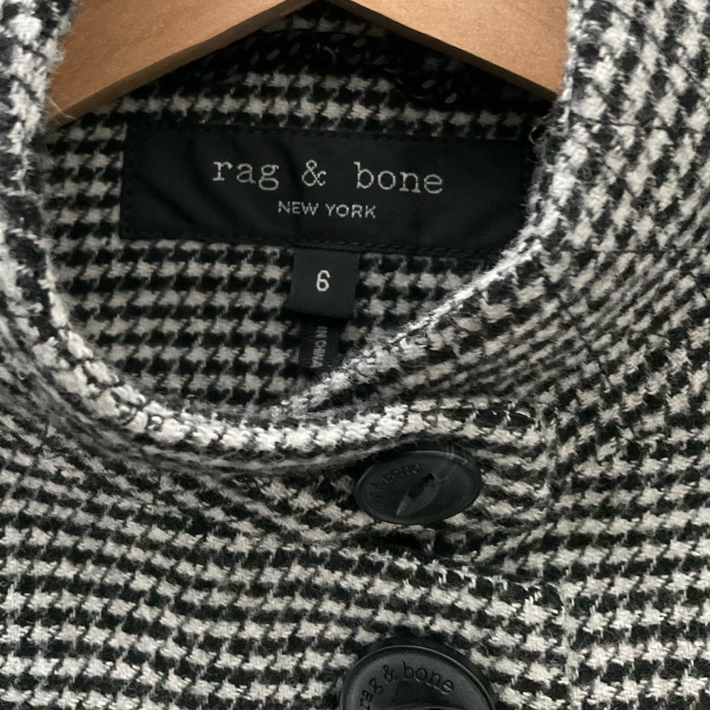 Rag & Bone Monochrome Houndstooth Jacket - Picture 7 of 9
